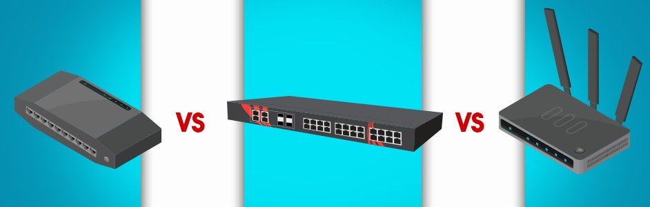 Differences Between A Hub, Switch, & Router, Blog